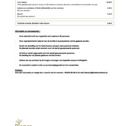 Tarif cafeteria NL 2
